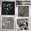 30Pcs Iron Brooch Findings  FIND-SC0020-46AB-7
