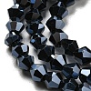 Opaque Solid Color Electroplate Glass Beads Strands EGLA-A039-P3mm-A17-3