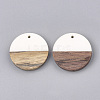 Resin & Walnut Wood Pendants RESI-S358-02B-01-2