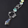 AB Color Plated Crystal Bullet Big Pendant Decorations LS-HJEW-G019-03F-6