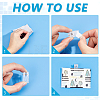 50Pcs Plastic Self-adhesion Photo Paper Craft Clips AJEW-GA0009-88-3