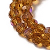 Electroplate Transparent Glass Beads Strands X-EGLA-A035-T4mm-L04-3