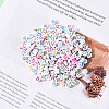 White Opaque Acrylic Beads MACR-YW0001-20F-4