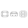 Preciosa&reg MAXIMA Crystal Sew-On Cups X-PRC-SC12-00030-G-2