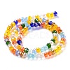 Glass Beads Strands EGLA-A034-M6mm-61-4