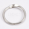 Iron Loose Leaf Book Binder Hinged Rings IFIN-WH0015-01-30mm-1