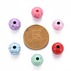 Opaque Crackle Acrylic Beads MACR-S370-F10mm-3