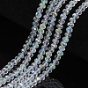 Electroplate Glass Beads Strands X1-EGLA-A034-T4mm-L19-1