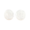 Natural White Shell Cabochons SSHEL-N034-138-4