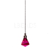 Pointed Glass Ceiling Fan Pull Chain Extenders PW-WG9165C-06-1