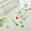 112Pcs 8 Colors Transparent Electroplate Glass Beads EGLA-PA0001-09-3