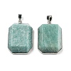 Natural Amazonite Pendants G-B139-02P-01-1