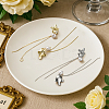 4Pairs 2 Colors Iron & Alloy Cuff Earrings EJEW-HY0001-15-3