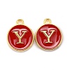 Golden Plated Alloy Enamel Charms LS-X-ENAM-S118-03Y-1