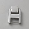 Rectangle Stainless Steel Watch Band Clasps STAS-WH0048-08C-P-1