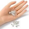 1Pc Alloy Crystal Rhinestone Magnetic Clasps ALRI-YW0001-11S-3