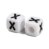 Opaque Acrylic Beads OACR-S076-01X-2
