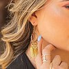 180Pcs 6 Styles Alloy Pendant Feather Pendant DIY Vintage Jewelry Accessories JX562A-6