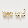 Light Gold Plated Alloy Charms X-ENAM-T009-02D-2