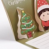Christmas Pop Up Greeting Cards and Envelope Set X-DIY-G028-D01-4