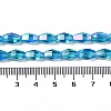 Electroplate Glass Beads Strands GLAA-Q101-03A-AB05-4