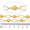 Rack Plating Brass Enamel Link Chains CHC-P012-09G-02-2
