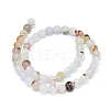 Natural Dendritic Agate Beads Strands G-D0005-18-8mm-2