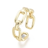 Brass Cuff Rings X-RJEW-F103-04-G-3