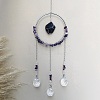 Glass Pendant Decoration DJEW-PW0019-11H-1