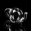 Round Mechanized Blown Glass Teapot LS-GLAA-P052-01-3