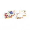 Brass Enamel Pendants KK-S364-028-2