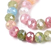 Dyed Crackle Imitation Jade Glass Beads Strands EGLA-Q131-02C-08-3