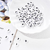 White Opaque Acrylic Beads SACR-YW0001-16B-8