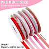 5 Rolls Single Face Polyester Satin Ribbon SRIB-CY0001-38C-2