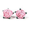 Cotton Knitting Artificial Flower DIY-P082-01C-1