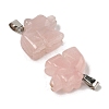 Natural Rose Quartz Pendants G-B127-02P-05-3