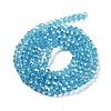 Electroplate Transparent Glass Beads Strands LS-EGLA-A035-T3mm-A08-2