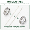 1Pc Tungsten Steel Grooved Finger Ring Settings RJEW-UN0002-93B-5