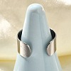 316 Surgical Stainless Steel Open Cuff Rings RJEW-F170-01P-02-5