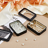 Tinplate Storage Box with Clear Window CON-WH0099-23EB-4