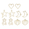 10Pcs 5 Style Alloy Pendants FIND-YW0003-70-2