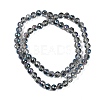 Transparent Electroplate Glass Beads Strands EGLA-N002-34C-C22-2