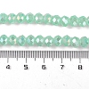 Baking Electroplate Glass Beads Strands X-DGLA-A039-J8mm-B07-4