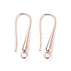 Eco-Friendly Brass Earring Hooks Findings X-KK-M157-03RG-NR-2