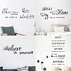 PVC Quotes Wall Sticker DIY-WH0200-009-6