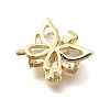 Brass Micro Pave Cubic Zirconia Charms KK-N254-226G-01-2