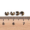 Iron Crimp Beads Covers X-IFIN-H028-AB-2