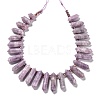 Natural Lepidolite Beads Strands G-H247-07-3