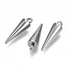 Tarnish Resistant 201 Stainless Steel Pendants STAS-S117-002C-01-1