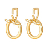 2Pcs Rhodium Plated 925 Sterling Silver Twister Clasps STER-PH0004-51G-1